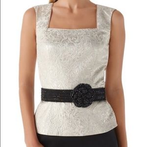 White House Black Market Dressy Fitted Bodice tank